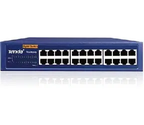Tenda TEG1024D / 24port 10/100/1000 Gigabit switch / kov / modrý
