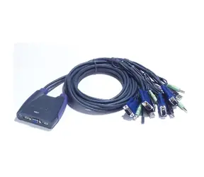 ATEN CS64US / 4-Port USB KVM Switch / Speaker Support / 0.9m a 1.2m
