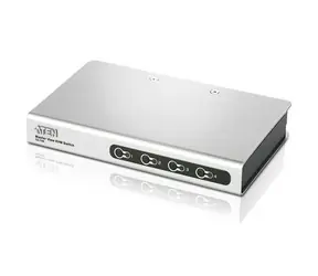 ATEN CS74E / 4-Port PS/2 KVM Switch / 4x Kabel 1.2m a 1.8m a 50cm con. / bez napájení