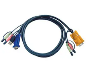 ATEN KVM Kabel HD15-SVGA+USB+Audio 5m