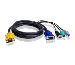 ATEN KVM Kabel HDB15-SVGA+USB+PS2 / 1.8m