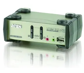 ATEN CS-1732B / 2-port KVMP USB+PS2 / usb hub / audio / OSD / 1.2m kabely