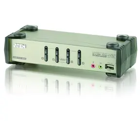 ATEN CS-1734B / 4-port KVMP USB+PS2 / usb hub / audio / OSD / 1.2m kabely