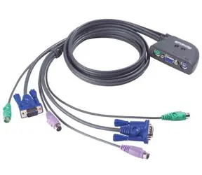 ATEN CS-62Z / 2-port KVM PS2 mini / 1.2m kabely