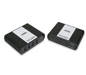 ATEN USB 2.0 prodlužka s 4portovým hubem / do 100m / po Cat5 kabelu