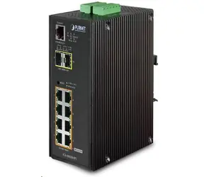 Planet IGS-10020HPT PoE switch / 8x 1000Base-T / 2x SFP / 802.3at 270W / IP30 / SNMP / IGMPv3 / IPv6