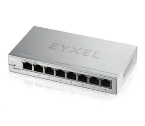 ZyXEL GS1200-8 / Desktop Gigabit Web Smart switch / 8x 1Gbps / QoS / Kovové provedení