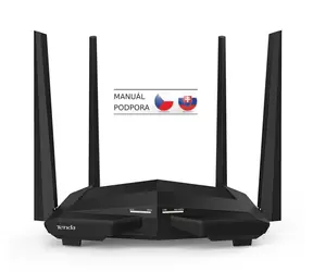 Tenda AC10 / Wireless AC Router / 802.11 ac / 2.4GHz 300 Mbps / 5GHz 900 Mbps / 1x GWAN / 3x GLAN