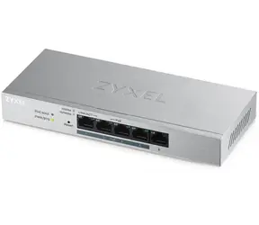 ZyXEL GS1200-5HP v2 / 5-port Desktop Gigabit Web Smart switch / 5x GLAN / 4x PoE / PoE 60W