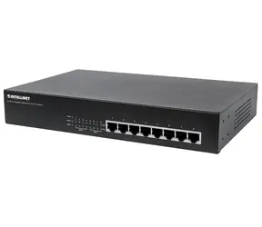 Intellinet Switch 8x GE Desktop PoE+ / 8-port / 1000 Mbps / 8x PoE+ / 19"