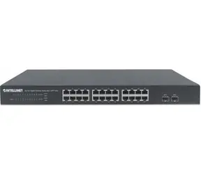 Intellinet Switch 24x GE Rackmount 2x SFP / 24-port / 1000 Mbps / 2x SFP / 19"