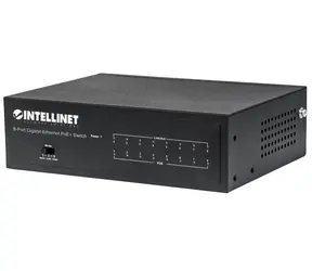 Intellinet Switch 8 Port Gigabit Ethernet PoE+ 60W / 8-port / 1000 Mbps