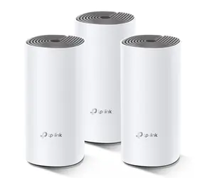TP-Link Deco E4 (3-pack) / WiFi systém MESH AC1200 / Dual-band / 2.4GHz - 300Mbps / 5GHz - 867Mbps / 2x LAN