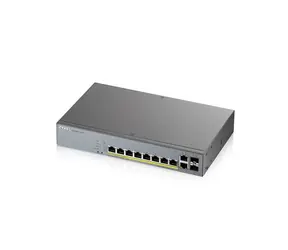 ZyXEL GS1350-12HP / 12-Port Switch / 100|1000 Mbps / 8x GbE / 2x SFP / PoE