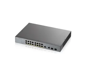 ZyXEL GS1350-18HP / 18-Port Switch / 100|1000 Mbps / PoE / 2x kombo RJ-45 | SFP