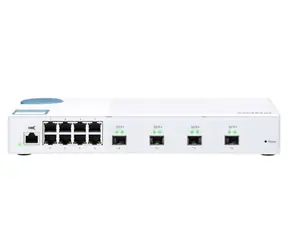 QNAP QSW-M408S 10GbE Switch bílá / 8x GbE / 4x 10GbE /QoS / bílá