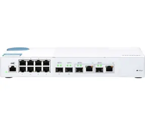 QNAP QSW-M408-2C 10GbE Switch bílá / 8x GbE / 2x 10GbE / 2x 10GbE SFP+ / QoS / bílá