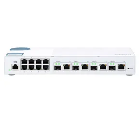 QNAP QSW-M408-4C 10GbE Switch bílá / 8x GbE / 4x combo 10GbE SFP+ / QoS / bílá
