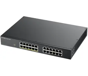 ZyXEL GS1900-24EP / Switch řízený / 10|100|1000Mbps / 24x GLAN / Qos / VLAN / PoE 130W