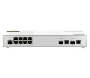 QNAP QSW-M2108-2C / Desktop Switch / 8x 2.5GbE + 2x SFP+ combo / Qos / VLAN