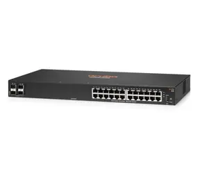 Aruba 6100 24G 4SFP+ / Switch / 24x Gigabit RJ45 port / 4x 10Gigabit SFP+ port / 128 Gbs / 95.2 Mpps