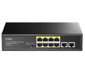 Cudy FS1010PG PoE switch / 8x RJ45 PoE / 2x RJ45 / 120W
