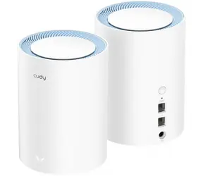 Cudy AC1200 WiFi mesh systém 2ks / Dual-Band / 2.4 GHz 300Mbps / 5 GHz 867Mbps / 1x WAN 1x LAN RJ45