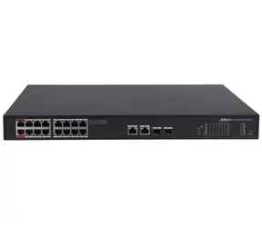 Dahua PFS3220-16GT-240-V2 / Switch / 1000Mbps / 18x RJ-45 / 2x SFP / 16x PoE