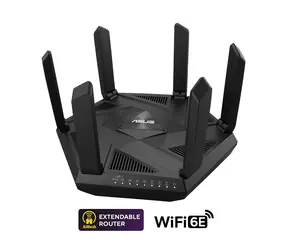 ASUS RT-AXE7800 / WiFi Router AXE7800 / 2.4GHz 574 Mbps / 5GHz 4804 Mbps / 6GHz 2402 Mbps / WAN + 4x LAN / USB 3.2