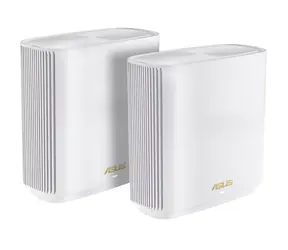 ASUS ZenWifi XT9 bílá 2ks / Mesh router AX7800 / WiFi 6 / 2.4GHz / 2x 5GHz / 2.5Gbps WAN + 3x LAN