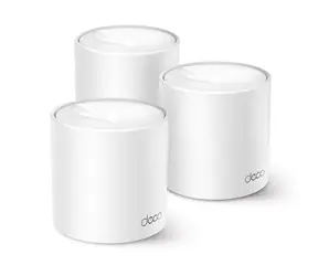 TP-Link Deco X10(3-pack) / WiFi 6 systém MESH AX1500 / Dual-band / 2.4GHz -300Mbps / 5GHz - 1201Mbps / 2x GLAN