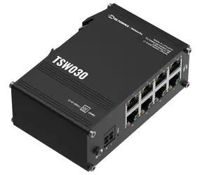 Teltonika TSW030 Průmyslový switch / 8-Port / 10/100 Mbps / bez zdroje