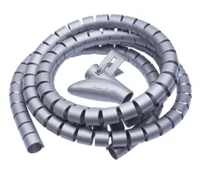 CONNECT IT trubice pro vedení kabelů WINDER šedá / 2.5m x 20mm