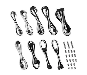 CableMod Classic ModMesh C-Series Kabel Kit pro Corsair AXi & HXi & R - černo-bílá