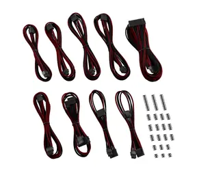 CableMod Classic ModMesh C-Series Kabel Kit pro Corsair Rmi & RMx - černo-tmavě červena