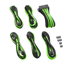 CableMod PRO ModMesh Kabel Extension Kit - černo-zelená