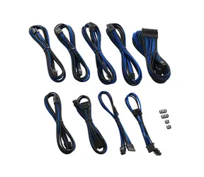 CableMod PRO ModMesh RT-Series Kabel Kits pro ASUS ROG & Seasonic - černo-modrá