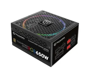 THERMALTAKE Toughpower Grand RGB 650W / aktivní PFC / ATX 12V 2.4 / 140mm ventilátor / 80PLUS Gold / černá