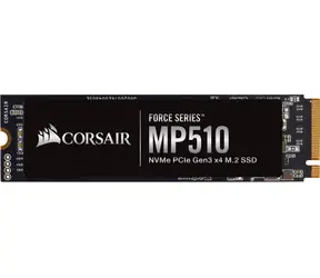 Corsair Force MP510 960GB SSD / M.2 80mm / NVMe PCIe / 3D TLC / RW: 3480 & 3000MBs / IOPS: 610K & 570K / MTBF 1.8mh / 5y