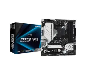 ASRock B550M Pro4 / AMD B550 / DDR4 / SATA III RAID / USB / GLAN / M.2 / sc.AM4 / mATX