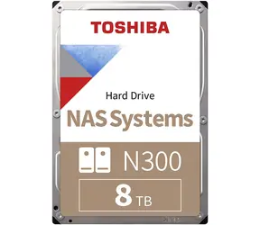 Toshiba N300 NAS 8TB bulk / HDD / 3.5" / SATA III / 7 200 rpm / 256 MB cache / Interní