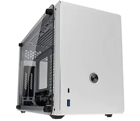 Raijintek Ophion bílá / Mini-ITX / 1xUSB 3.0 + 1xUSB-C / bez zdroje / průhledná bočnice