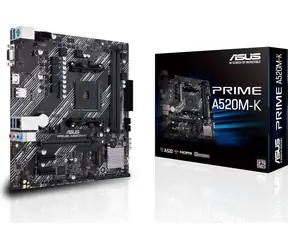 ASUS PRIME A520M-K / AMD A520 / DDR4 / SATA III RAID / USB / GLAN / M.2 / sc.AM4 / mATX