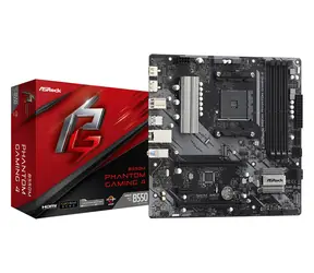 ASRock B550M PHANTOM GAMING 4 / AMD B550 / DDR4 / SATA III RAID / USB / GLAN / M.2 / sc.AM4 / m-ATX