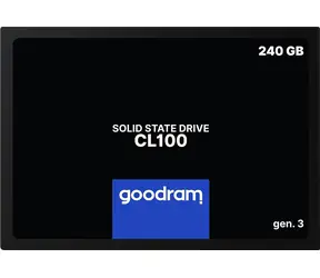 GOODRAM CL100 Gen. 3 240GB / 2.5" / SATA III / 3D-NAND TLC / R: 520MBs / W: 400MBs
