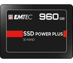 EMTEC Power Plus X150 960GB / 2.5" / SATA III / 3D TLC / R:520MBps / W:500MBps / IOPS: 70K&80K / MTBF 2mh / 3y