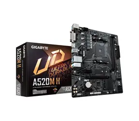 GIGABYTE A520M H (rev. 1.0) / AMD A520 / DDR4 / SATA III RAID / USB / GLAN / M.2 / sc.AM4 / mATX