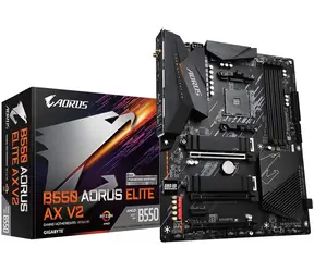 GIGABYTE B550 AORUS ELITE AX V2 (rev. 1.0) / AMD B550 / DDR4 / SATA III / USB / 2.5GLAN / M.2 / sc.AM4 / Wi-Fi  /ATX