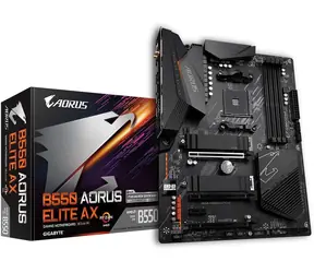 GIGABYTE B550 AORUS ELITE AX (rev. 1.0) / AMD B550 / DDR4 / SATA III / USB / 2.5GLAN / M.2 / sc.AM4 / Wi-Fi / ATX