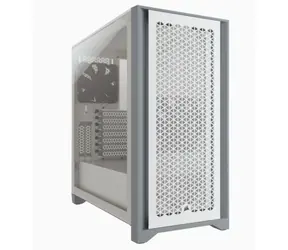 Corsair 4000D TG Airflow bílá / Mid-Tower / E-ATX / 1xUSB 3.0 / 2xUSB 3.2 Gen2 typ-C / průhledná bočnice
